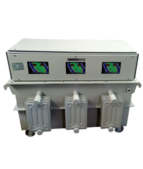 A high-capacity three-phase servo voltage stabilizer
